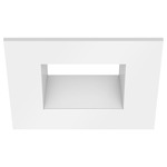 ECO 3IN Square Fixed Downlight Trim - White / White