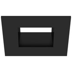 ECO 3IN Square Fixed Downlight Trim - Black / Black