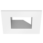 ECO 3IN Square Adjustable Trim - White / Silver
