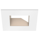 ECO 3IN Square Adjustable Trim - White / Champagne