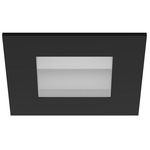 ECO 3IN Square Fixed Wall Wash Trim - Black