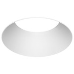 ECO 3IN Round Fixed Flangeless Downlight Trim - White