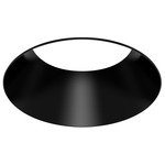 ECO 3IN Round Fixed Flangeless Downlight Trim - Black