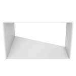 ECO 3IN Square Adjustable Flangeless Trim - White