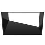 ECO 3IN Square Adjustable Flangeless Trim - Black