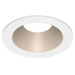 ECO 5IN Round Fixed Downlight Trim - White / Champagne