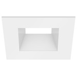 ECO 5IN Square Fixed Downlight Trim - White