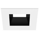 ECO 5IN Square Fixed Downlight Trim - White / Black