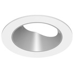 ECO 5IN Round Adjustable Trim - White / Silver