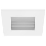 ECO 5IN Square Fixed Wall Wash Trim - White