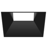 ECO 5IN Square Fixed Flangeless Downlight Trim - Black