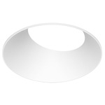 ECO 5IN Round Adjustable Flangeless Trim - White