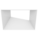 ECO 5IN Square Adjustable Flangeless Trim - White