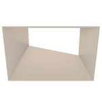 ECO 5IN Square Adjustable Flangeless Trim - Champagne