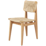 C-Chair Outdoor Dining Chair - Natural Teak / Faux Wicker