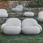 Pacha Outdoor Sofa with Ottoman - Moss Gray / Outdoor Lorkey 40