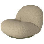 Pacha Outdoor Swivel Lounge Chair - Moss Gray / Chevron Outdoor 034