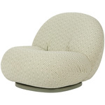 Pacha Outdoor Swivel Lounge Chair - Moss Gray / Outdoor Chevron 008