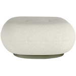 Pacha Outdoor Swivel Ottoman - Moss Gray / Chevron Outdoor 002