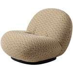 Pacha Outdoor Swivel Lounge Chair - Moss Gray / Outdoor Chevron 022