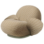 Pacha Outdoor Swivel Lounge Chair - Moss Gray / Chevron Outdoor 022