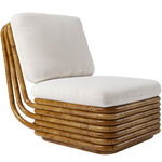 Bohemian 72 Lounge Chair - Antique Gloss Rattan / Lorkey 40