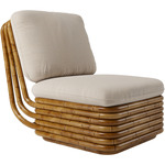Bohemian 72 Lounge Chair - Antique Gloss Rattan / Libera 001
