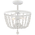 Angie Ceiling Light Fixture - Distressed Wood