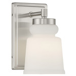 Brandi Wall Sconce - Brushed Nickel / Milk