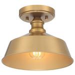 Haley Ceiling Light Fixture - Natural Brass