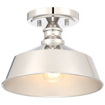 Haley Ceiling Light Fixture - Polished Nickel