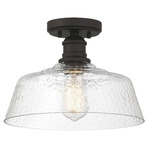 Jennifer Ceiling Light Fixture - Oil Rubbed Bronze / Clear Water