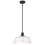 Jennifer Pendant - Oil Rubbed Bronze / Clear Water
