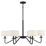 Yvette Chandelier - Matte Black / White