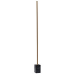 Felix LED Floor Lamp - Black Marble / Brass