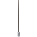 Felix LED Floor Lamp - White Marble / Brushed Steel