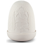 Lord Ganesha & Goddess Lakshmi Dome Lamp - Porcelain