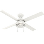 Spring Mill Outdoor Ceiling Fan with Light - Fresh White / Fresh White