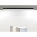 Ritmo Linear Ceiling Light - Matte Black / Opal