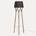 Tre Floor Lamp - Walnut / Black