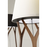 Tre Floor Lamp - Walnut / Ivory