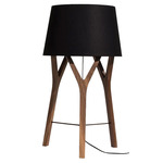 Tre Table Lamp - Walnut / Black