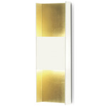 You Up and Down Wall Sconce - Gold Leaf / Matte White