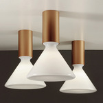 Pin Ceiling Light - Brass / White