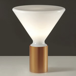 Pin Table Lamp - Brass / White