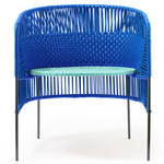 Caribe Lounge Chair - Black / Single Blue/ Turquoise