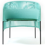 Caribe Lounge Chair - Black / Turquoise / Emerald Green