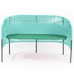 Caribe Bench - Black / Turquoise / Emerald Green