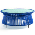 Caribe Side Table - Black / Single Blue / Turquoise