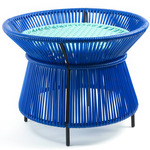 Caribe Basket Table - Black / Single Blue / Turquoise